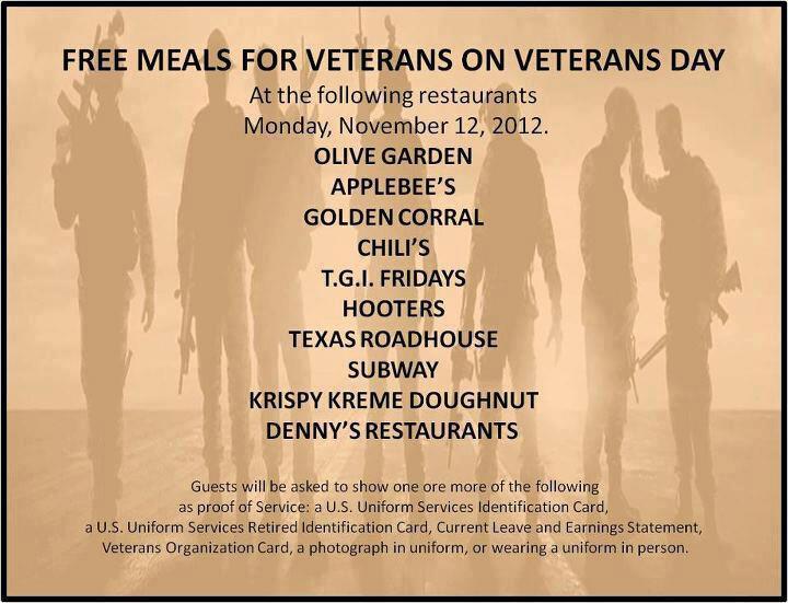 Restaurants Offering Veterans Free Meals This Veterans Day Carlyle