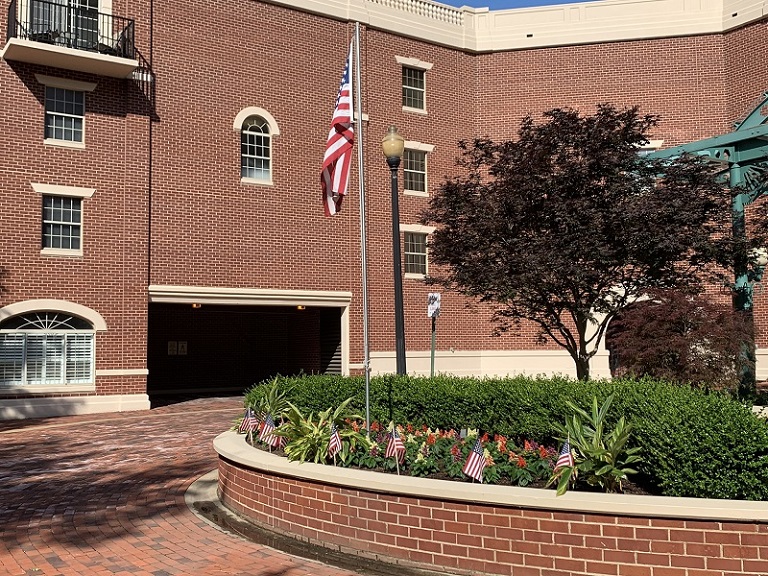 At Carlyle Towers, we display American flags all over the property during Memorial Day weekend to show that we remember the fallen.